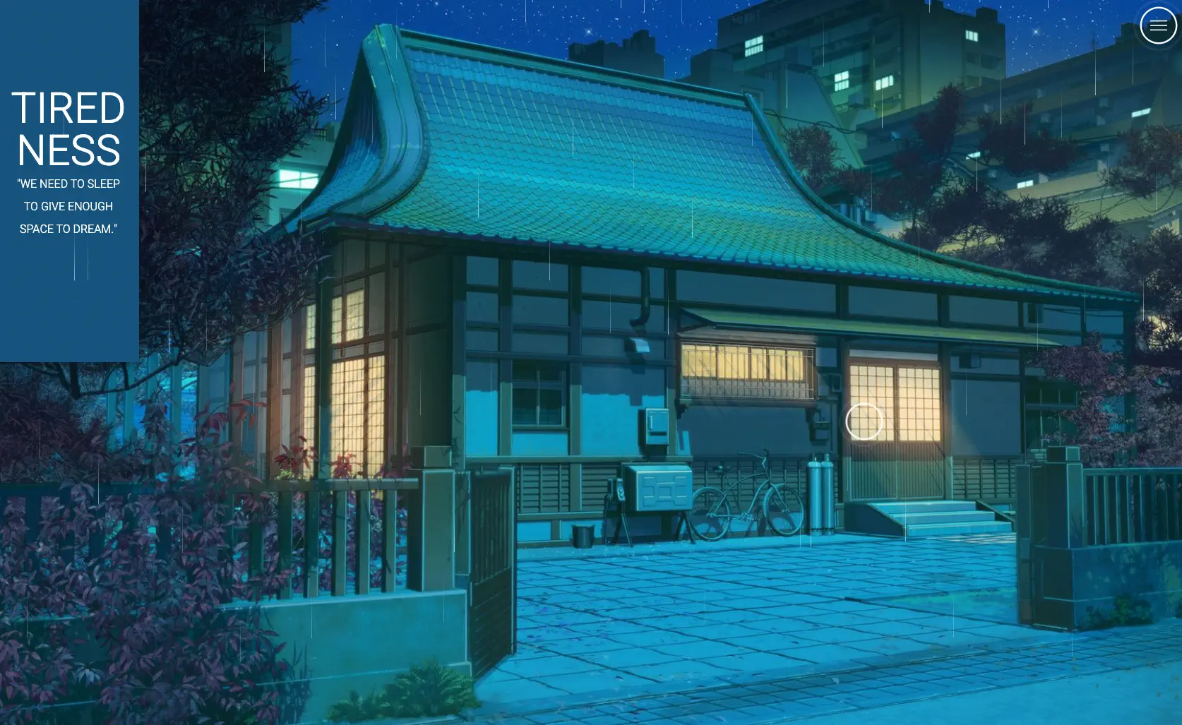 Aperçu du projet Tiredness, light novel sur la fatigue